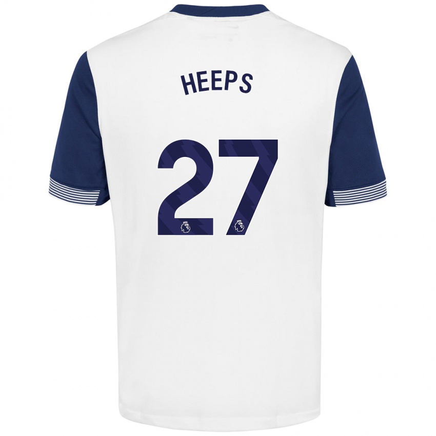 Herren Eleanor Heeps #27 Weiß Blau Heimtrikot Trikot 2024/25 T-Shirt Schweiz