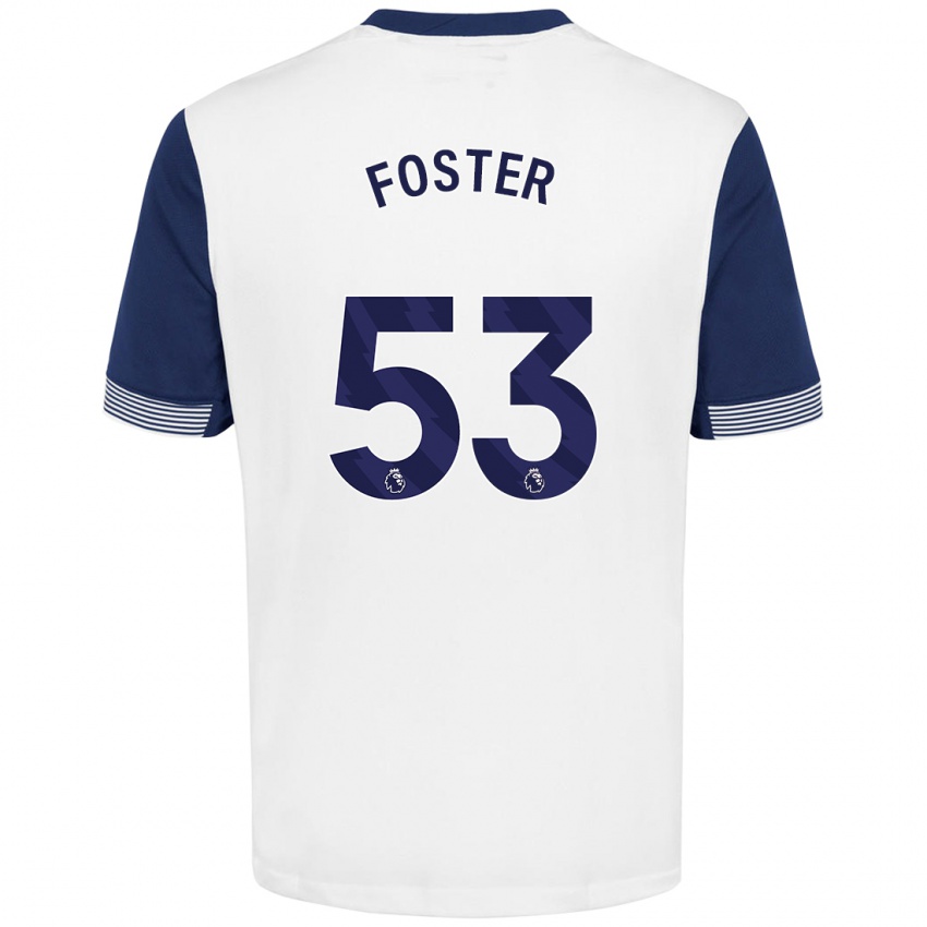 Herren Brooklyn Lyons Foster #53 Weiß Blau Heimtrikot Trikot 2024/25 T-Shirt Schweiz