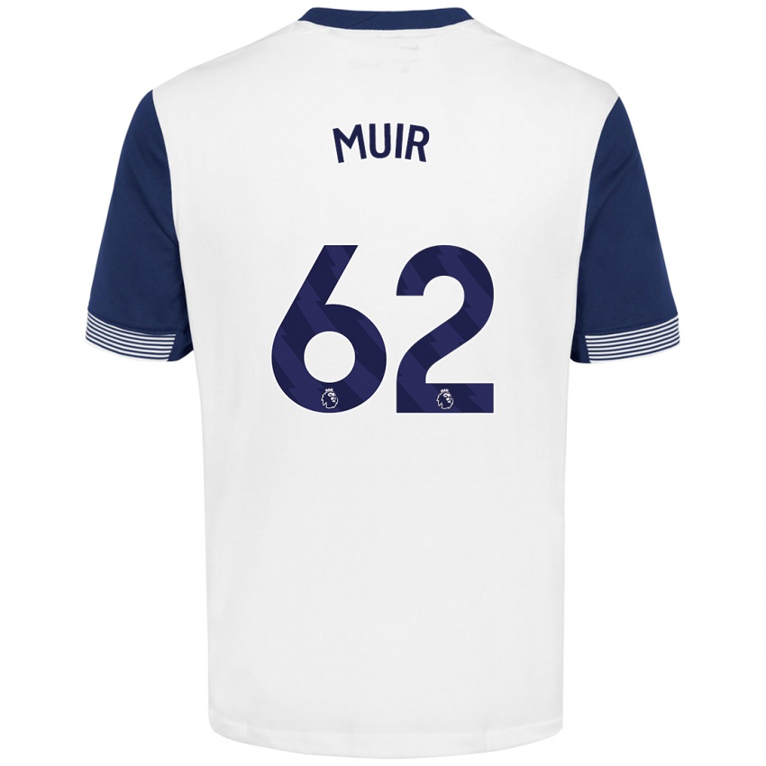 Herren Marqes Muir #62 Weiß Blau Heimtrikot Trikot 2024/25 T-Shirt Schweiz