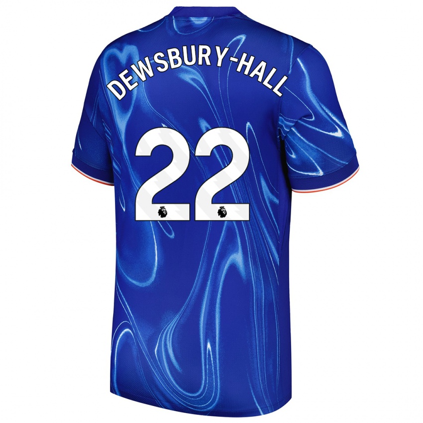 Herren Kiernan Dewsbury-Hall #22 Blau Weiß Heimtrikot Trikot 2024/25 T-Shirt Schweiz