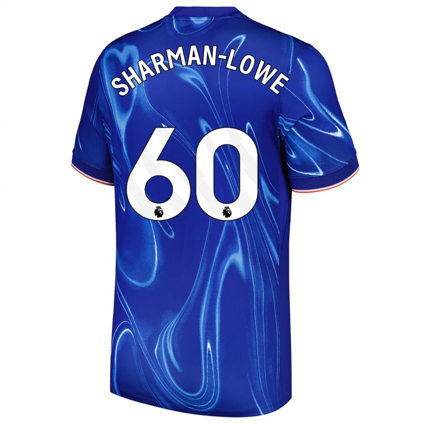 Herren Teddy Sharman-Lowe #60 Blau Weiß Heimtrikot Trikot 2024/25 T-Shirt Schweiz