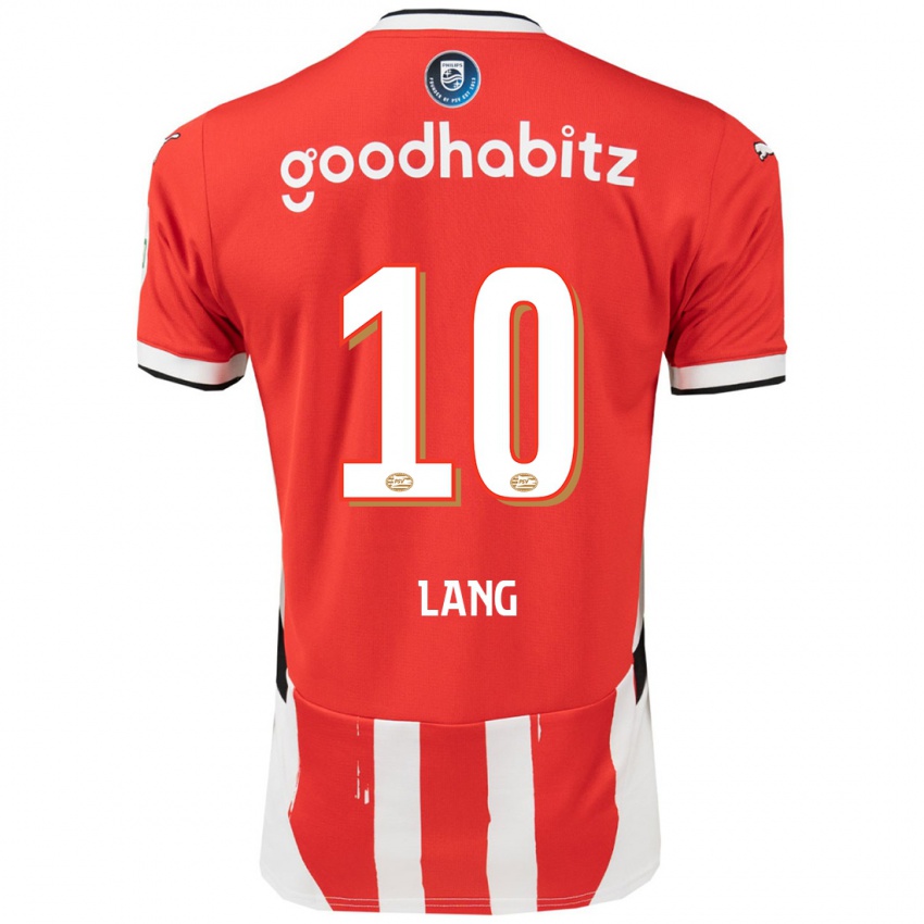 Herren Noa Lang #10 Rot Weiß Heimtrikot Trikot 2024/25 T-Shirt Schweiz