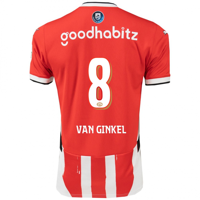 Homme Maillot Marco Van Ginkel #8 Rouge Blanc Tenues Domicile 2024/25 T-Shirt Suisse