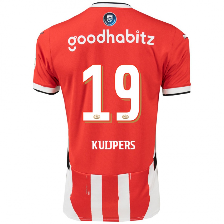 Herren Jeslynn Kuijpers #19 Rot Weiß Heimtrikot Trikot 2024/25 T-Shirt Schweiz