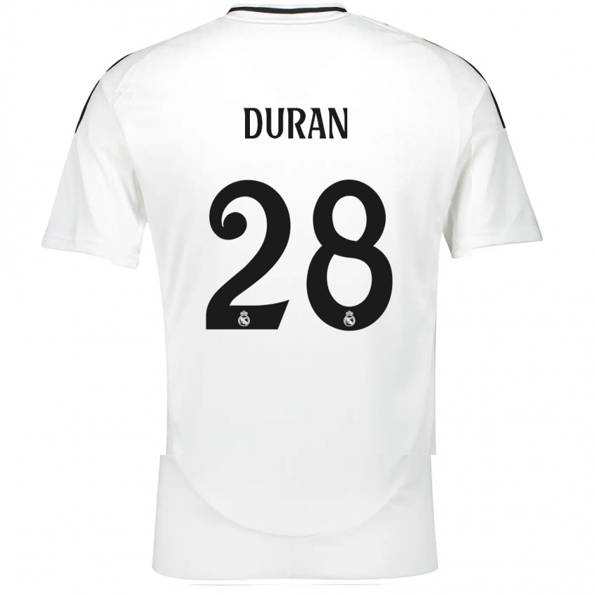 Herren Pol Duran #28 Weiß Heimtrikot Trikot 2024/25 T-Shirt Schweiz