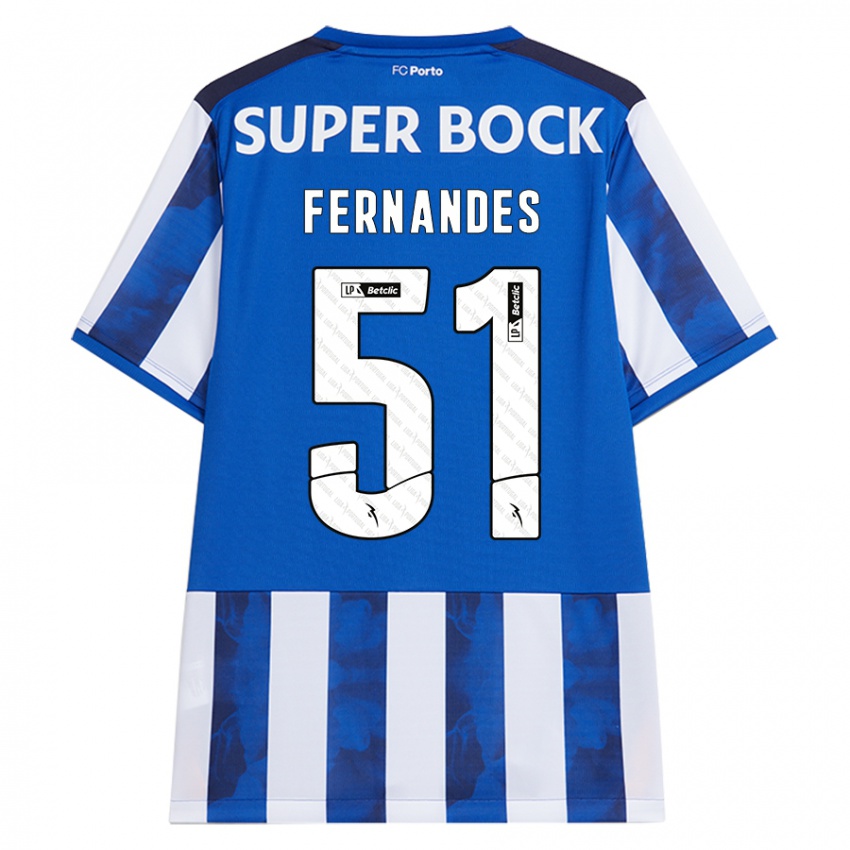 Herren Diogo Fernandes #51 Blau Weiß Heimtrikot Trikot 2024/25 T-Shirt Schweiz