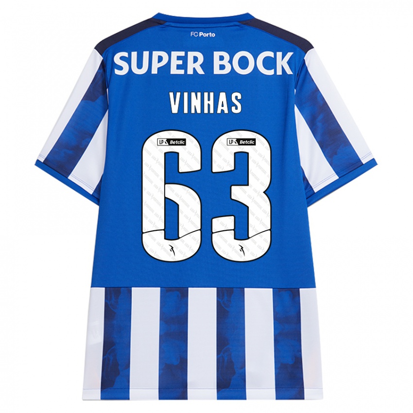 Herren David Vinhas #63 Blau Weiß Heimtrikot Trikot 2024/25 T-Shirt Schweiz