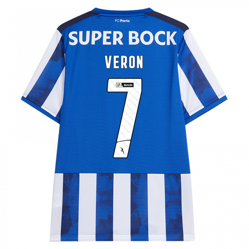 Herren Gabriel Veron #7 Blau Weiß Heimtrikot Trikot 2024/25 T-Shirt Schweiz