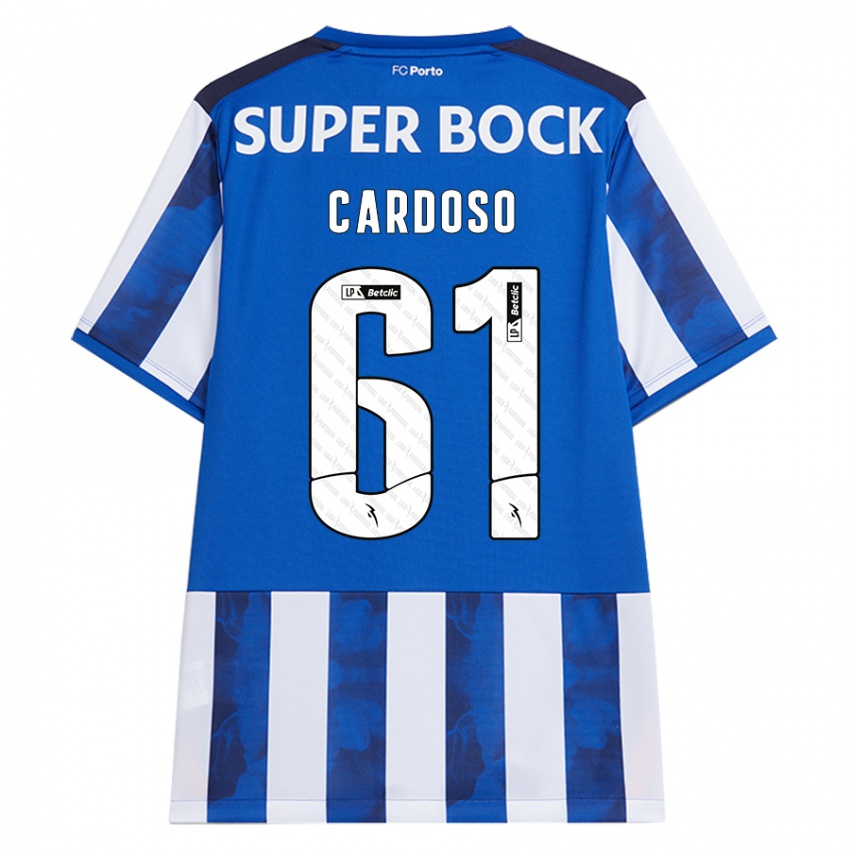 Herren Ivan Cardoso #61 Blau Weiß Heimtrikot Trikot 2024/25 T-Shirt Schweiz