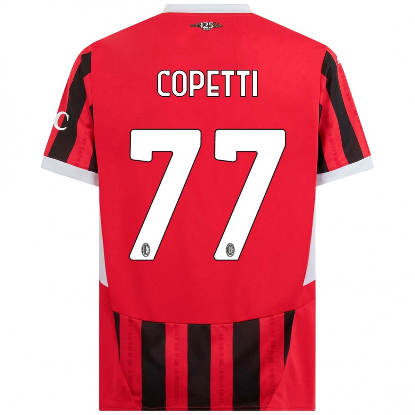 Herren Matilde Copetti #77 Rot Schwarz Heimtrikot Trikot 2024/25 T-Shirt Schweiz