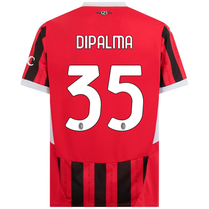 Herren Matteo Dipalma #35 Rot Schwarz Heimtrikot Trikot 2024/25 T-Shirt Schweiz