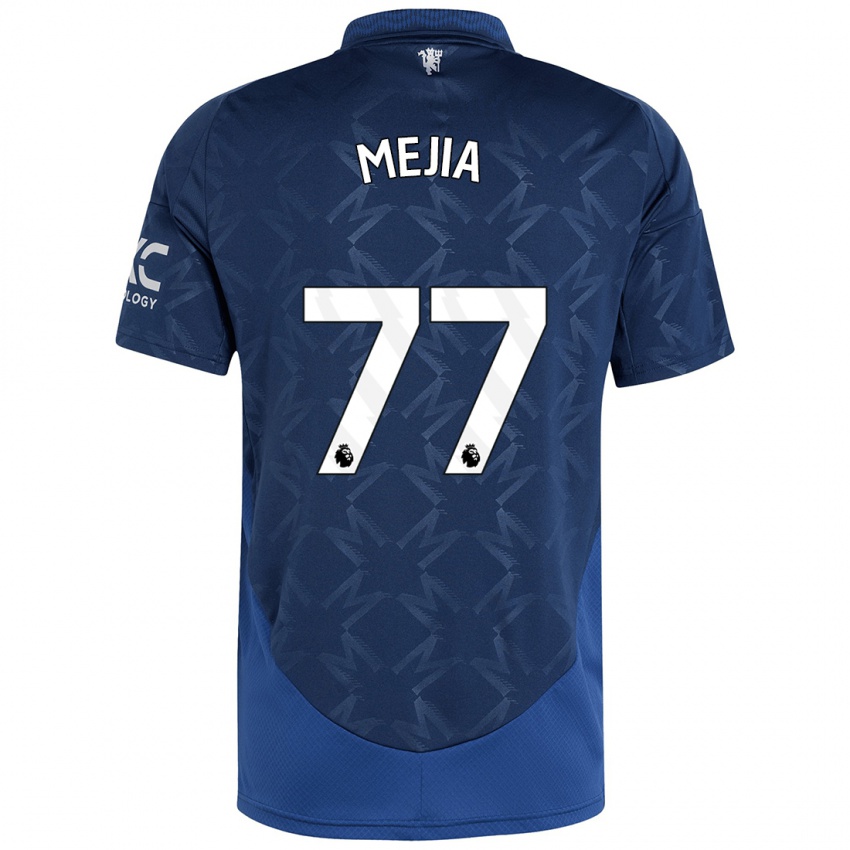 Herren Mateo Mejia #77 Indigo Auswärtstrikot Trikot 2024/25 T-Shirt Schweiz