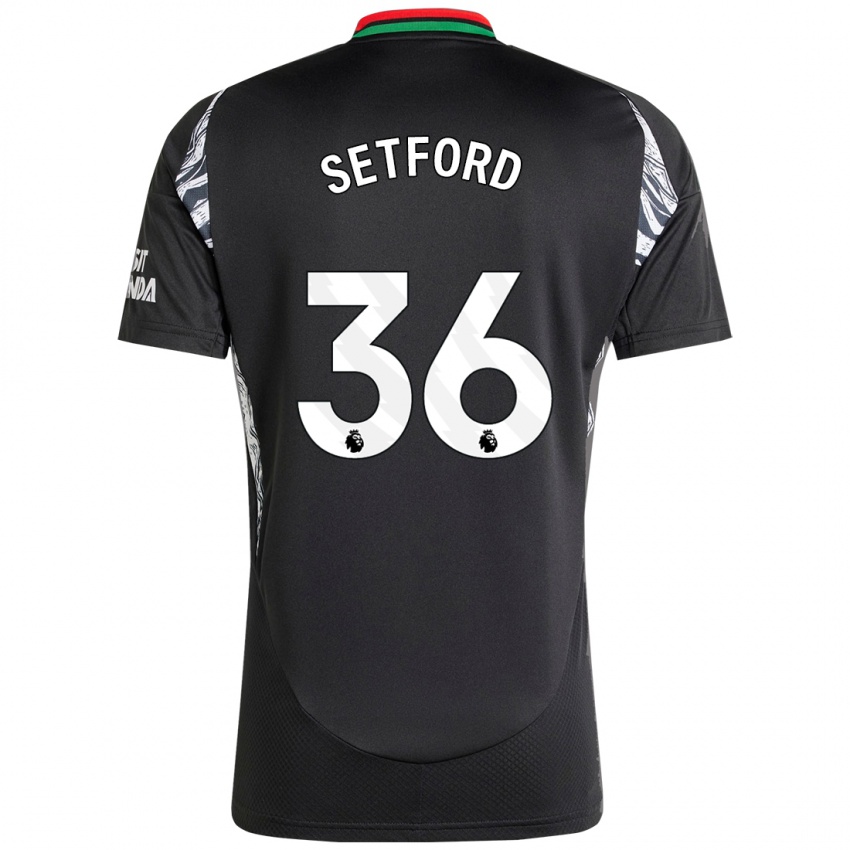 Herren Tommy Setford #36 Schwarz Auswärtstrikot Trikot 2024/25 T-Shirt Schweiz