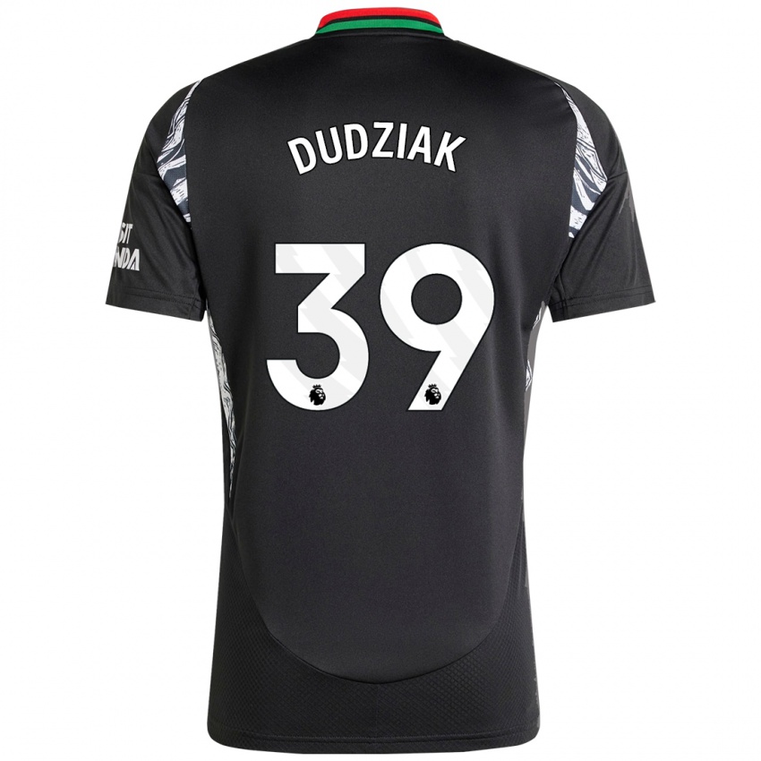 Herren Harrison Dudziak #39 Schwarz Auswärtstrikot Trikot 2024/25 T-Shirt Schweiz