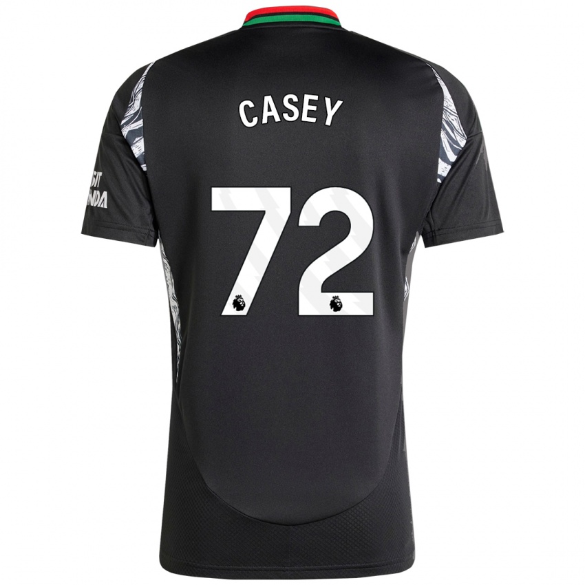 Herren Dan Casey #72 Schwarz Auswärtstrikot Trikot 2024/25 T-Shirt Schweiz