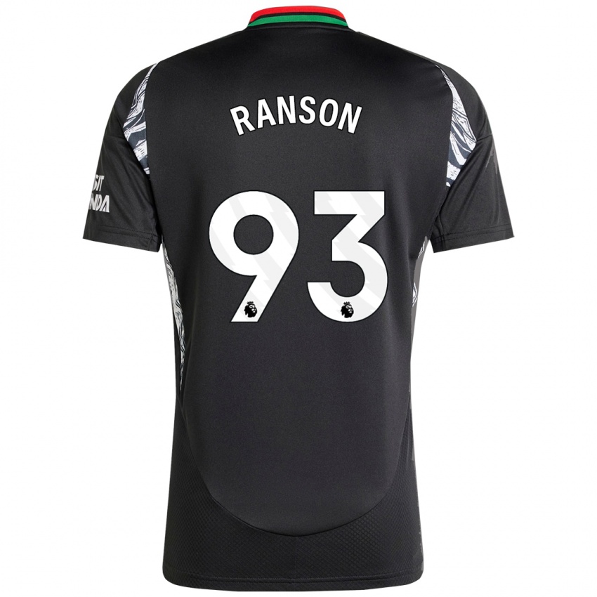 Homme Maillot Khari Ranson #93 Noir Tenues Extérieur 2024/25 T-Shirt Suisse