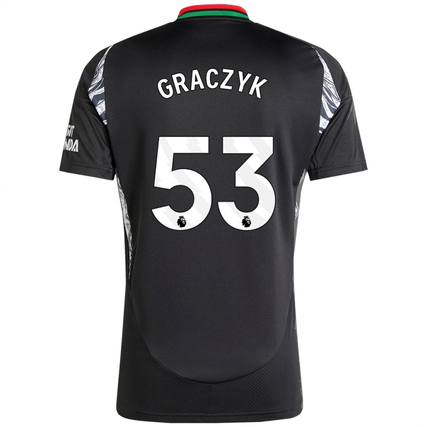 Herren Hubert Graczyk #53 Schwarz Auswärtstrikot Trikot 2024/25 T-Shirt Schweiz