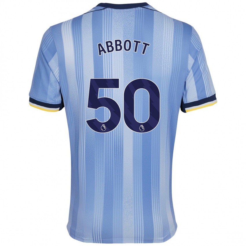 Herren George Abbott #50 Hellblau Auswärtstrikot Trikot 2024/25 T-Shirt Schweiz