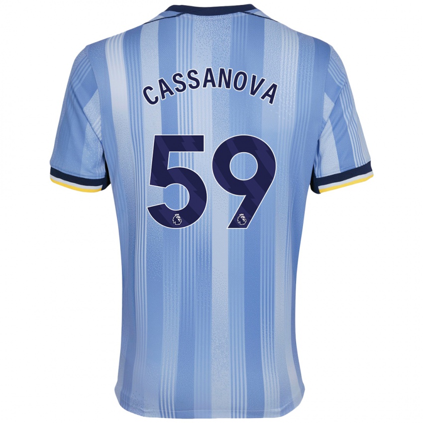 Herren Dante Cassanova #59 Hellblau Auswärtstrikot Trikot 2024/25 T-Shirt Schweiz