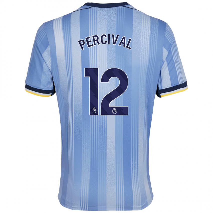 Herren Ria Percival #12 Hellblau Auswärtstrikot Trikot 2024/25 T-Shirt Schweiz