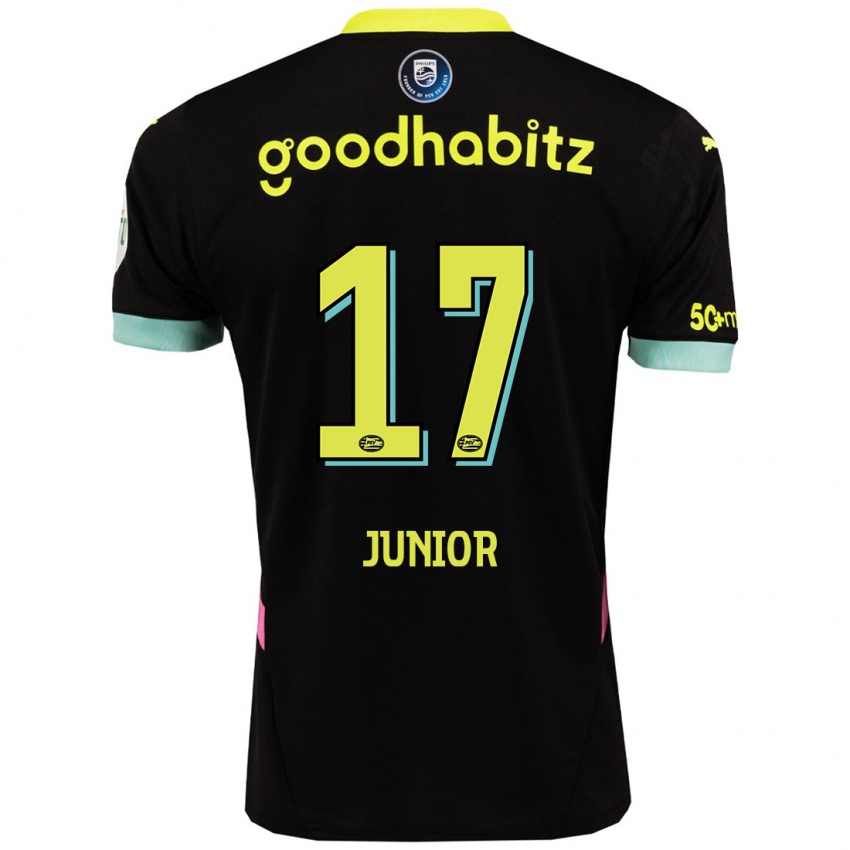 Herren Mauro Junior #17 Schwarz Gelb Auswärtstrikot Trikot 2024/25 T-Shirt Schweiz