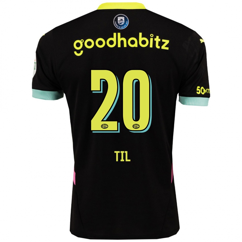 Herren Guus Til #20 Schwarz Gelb Auswärtstrikot Trikot 2024/25 T-Shirt Schweiz