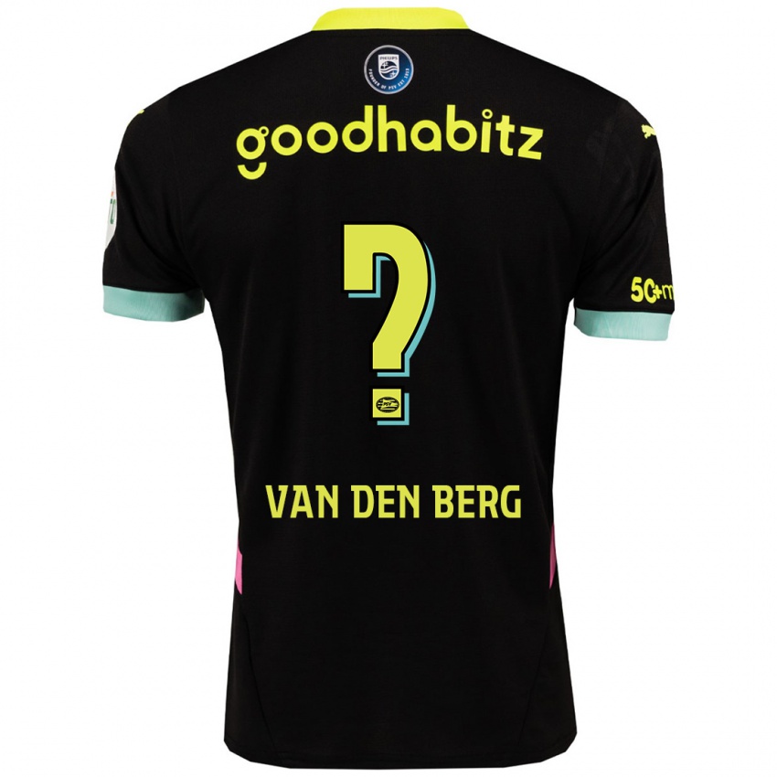 Homme Maillot Joel Van Den Berg #0 Noir Jaune Tenues Extérieur 2024/25 T-Shirt Suisse