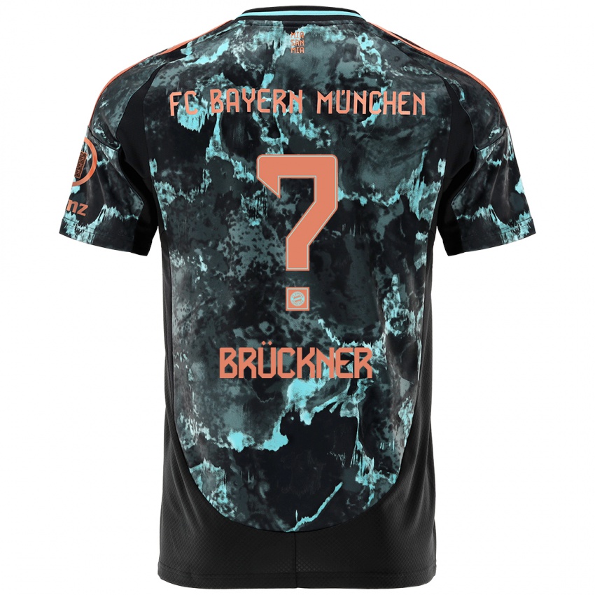 Homme Maillot Angelo Brückner #0 Noir Tenues Extérieur 2024/25 T-Shirt Suisse