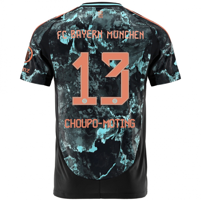 Homme Maillot Eric Maxim Choupo-Moting #13 Noir Tenues Extérieur 2024/25 T-Shirt Suisse