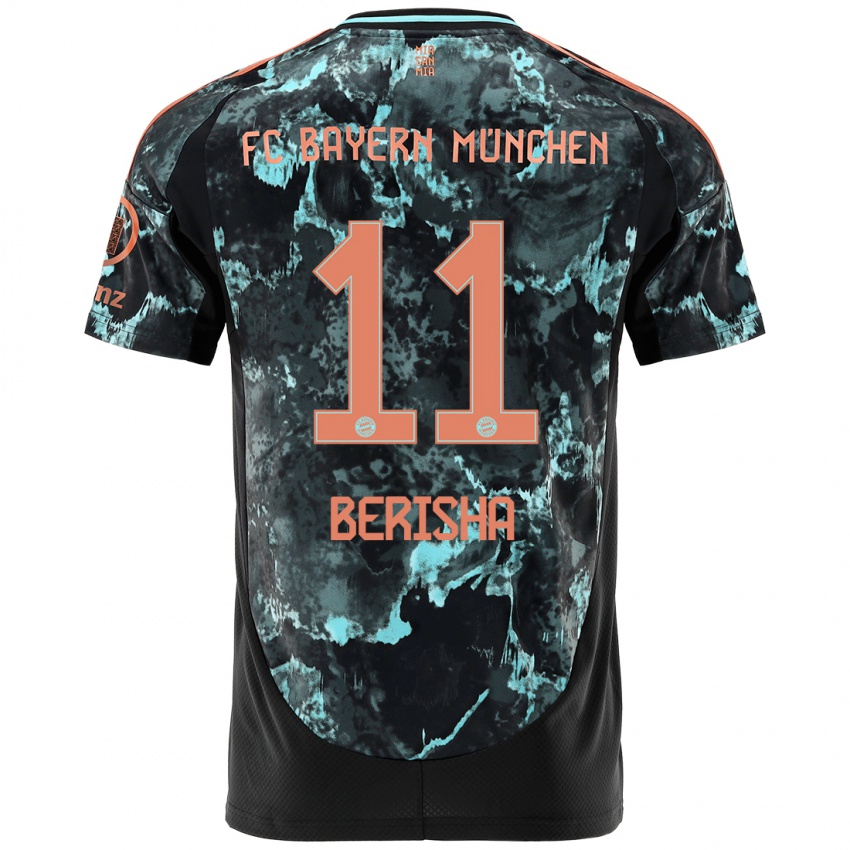 Homme Maillot Dion Berisha #11 Noir Tenues Extérieur 2024/25 T-Shirt Suisse