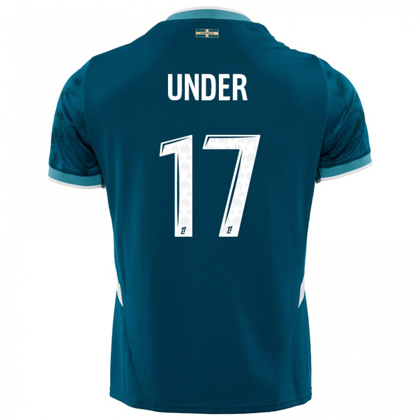 Homme Maillot Cengiz Under #17 Turquoise Bleu Tenues Extérieur 2024/25 T-Shirt Suisse