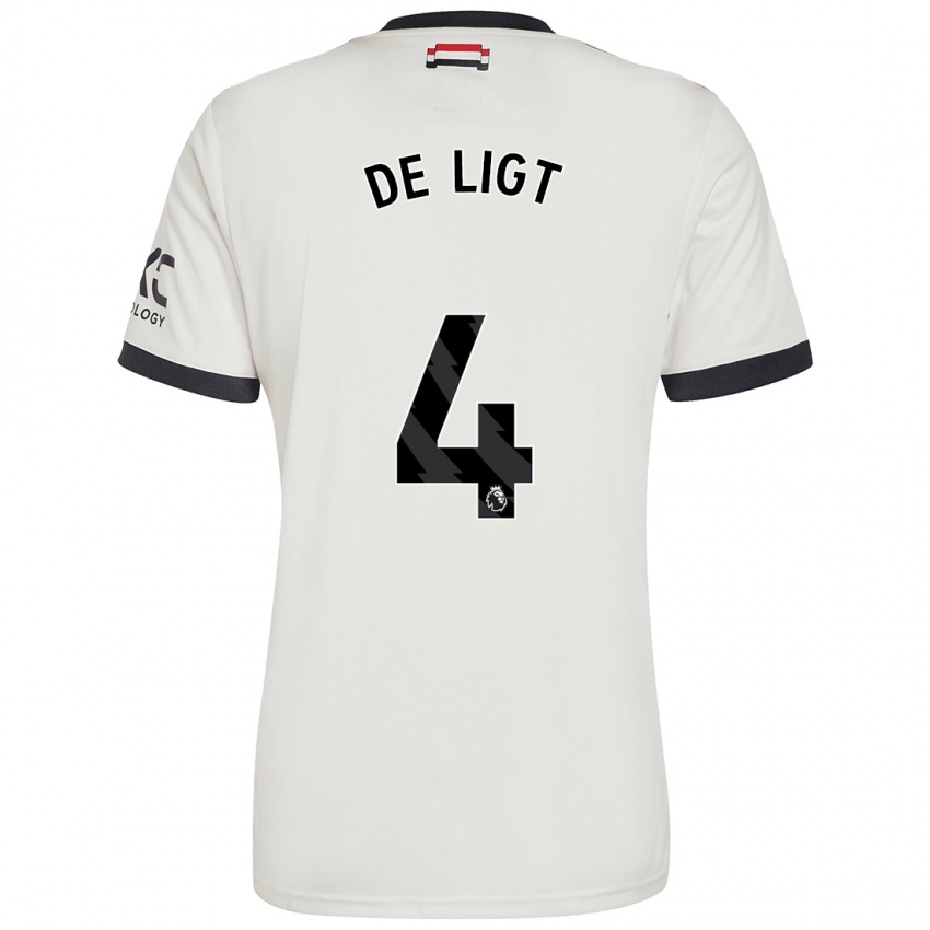 Herren Matthijs De Ligt #4 Cremeweiß Ausweichtrikot Trikot 2024/25 T-Shirt Schweiz