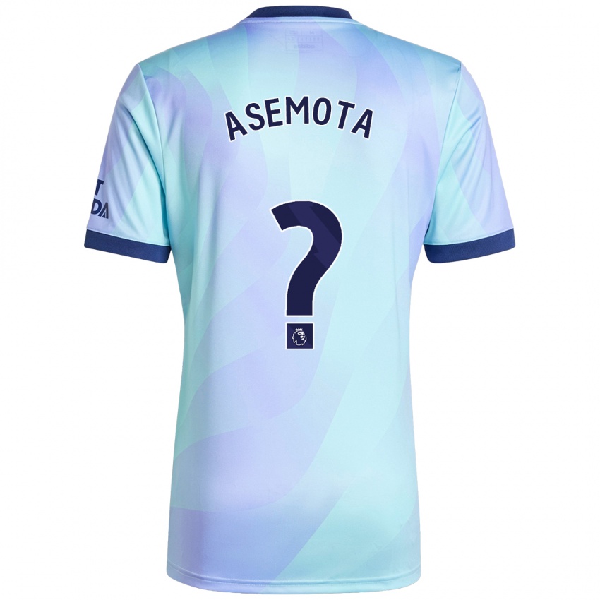 Homme Maillot Owen Asemota #0 Aqua Troisieme 2024/25 T-Shirt Suisse