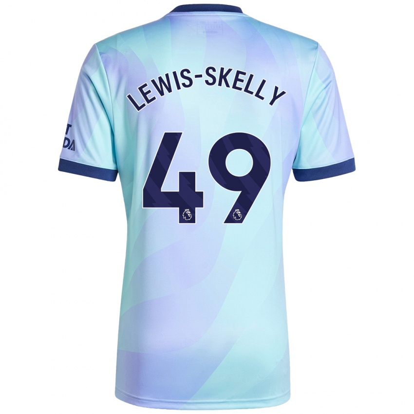 Homme Maillot Myles Lewis-Skelly #49 Aqua Troisieme 2024/25 T-Shirt Suisse