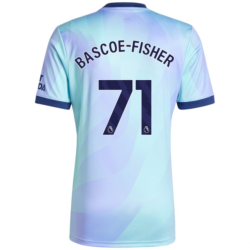 Herren Jakai Bascoe-Fisher #71 Aquamarin Ausweichtrikot Trikot 2024/25 T-Shirt Schweiz