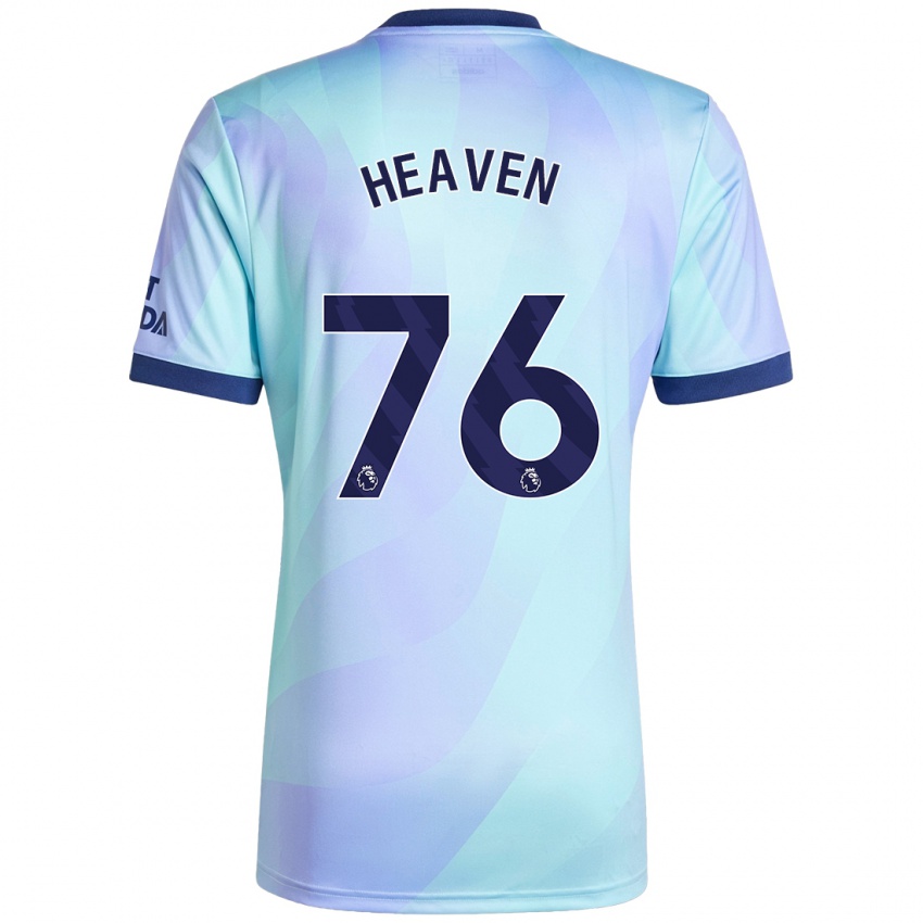 Homme Maillot Ayden Heaven #76 Aqua Troisieme 2024/25 T-Shirt Suisse