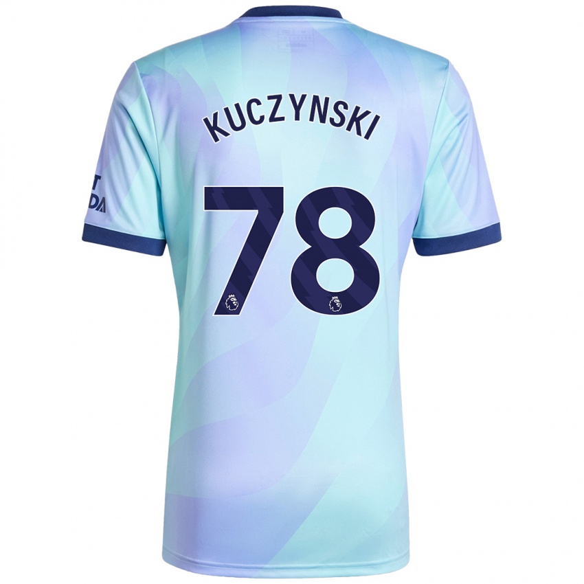 Herren Max Kuczynski #78 Aquamarin Ausweichtrikot Trikot 2024/25 T-Shirt Schweiz