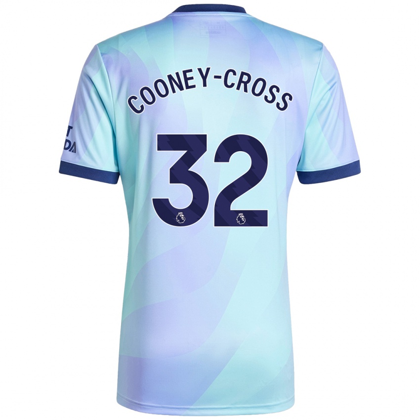 Homme Maillot Kyra Cooney-Cross #32 Aqua Troisieme 2024/25 T-Shirt Suisse