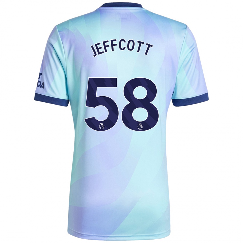 Herren Henry Jeffcott #58 Aquamarin Ausweichtrikot Trikot 2024/25 T-Shirt Schweiz