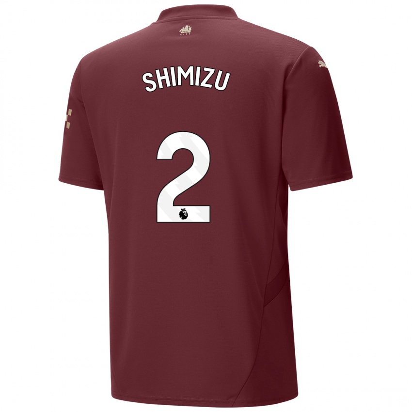 Herren Risa Shimizu #2 Kastanienbraun Ausweichtrikot Trikot 2024/25 T-Shirt Schweiz