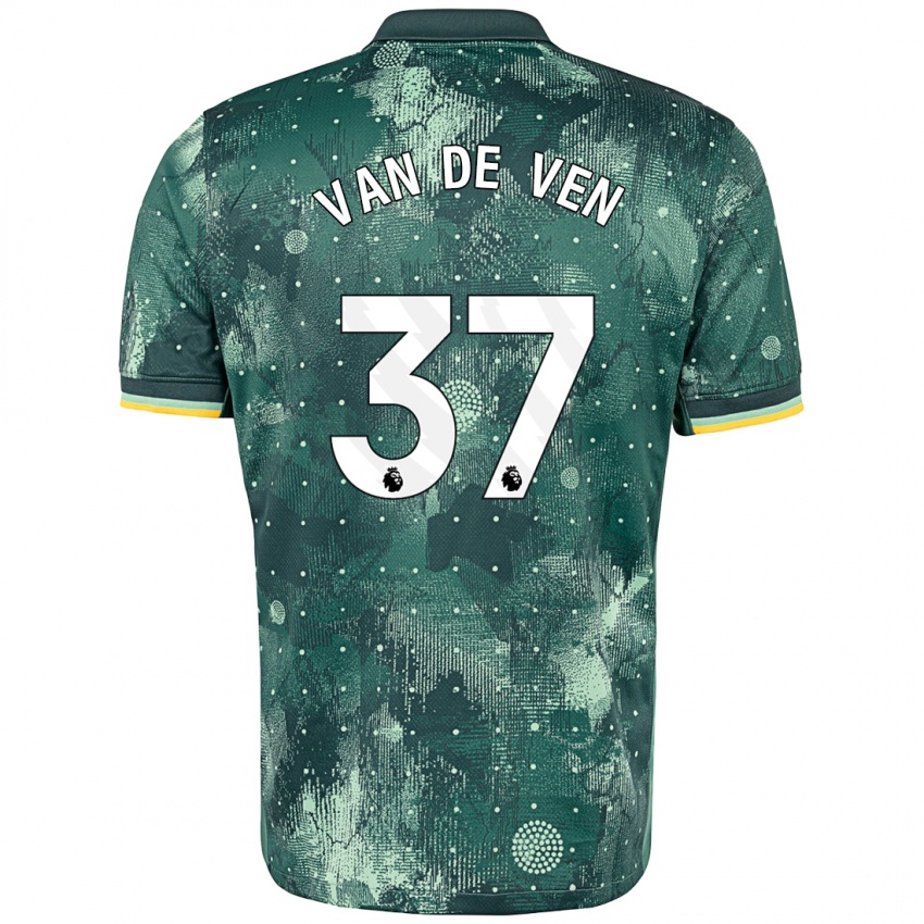 Herren Micky Van De Ven #37 Mintgrün Ausweichtrikot Trikot 2024/25 T-Shirt Schweiz