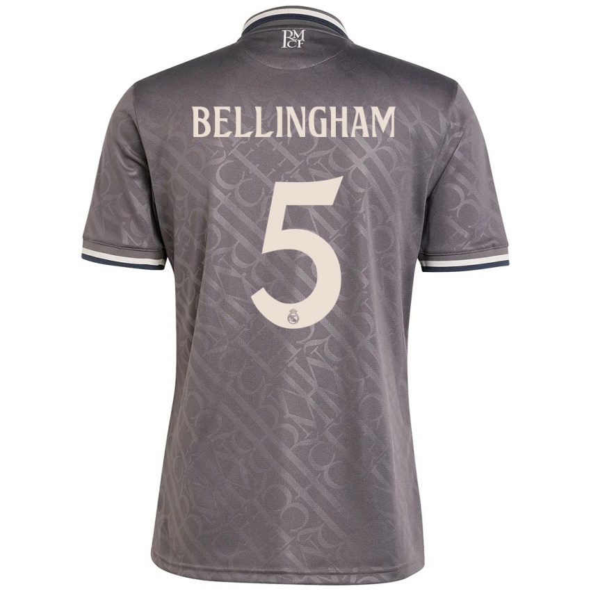 Herren Jude Bellingham #5 Anthrazit Ausweichtrikot Trikot 2024/25 T-Shirt Schweiz