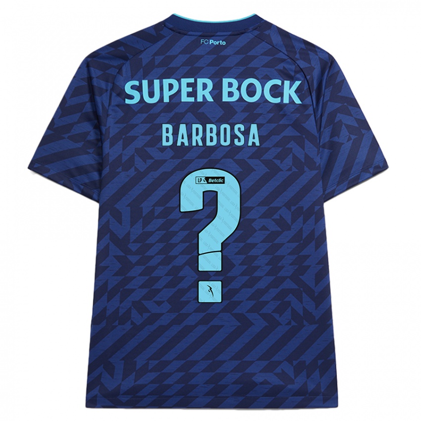 Homme Maillot Rúben Barbosa #0 Bleu Marine Troisieme 2024/25 T-Shirt Suisse