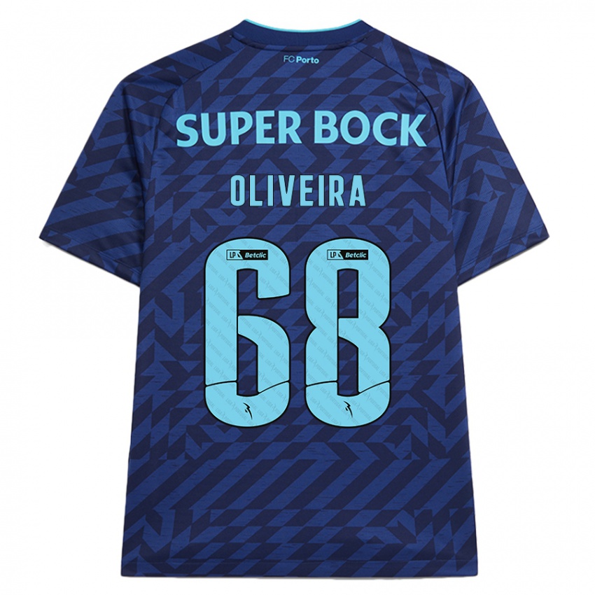 Herren André Oliveira #68 Marineblau Ausweichtrikot Trikot 2024/25 T-Shirt Schweiz