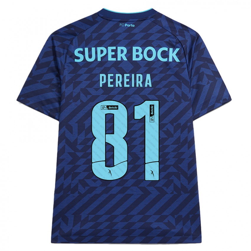 Herren Martim Pereira #81 Marineblau Ausweichtrikot Trikot 2024/25 T-Shirt Schweiz