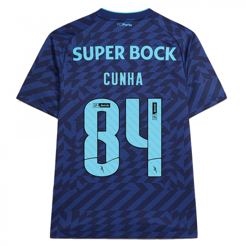 Herren Martim Cunha #84 Marineblau Ausweichtrikot Trikot 2024/25 T-Shirt Schweiz