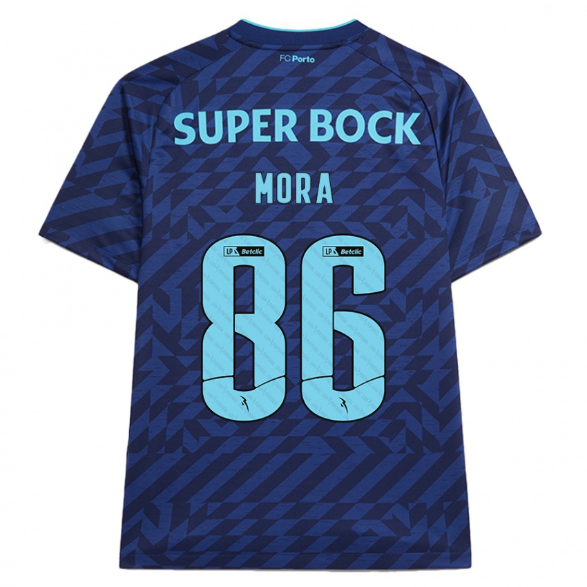 Herren Rodrigo Mora #86 Marineblau Ausweichtrikot Trikot 2024/25 T-Shirt Schweiz