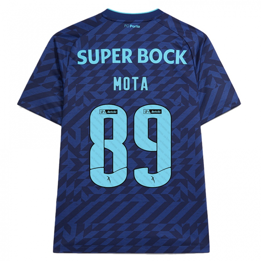 Herren Luís Mota #89 Marineblau Ausweichtrikot Trikot 2024/25 T-Shirt Schweiz