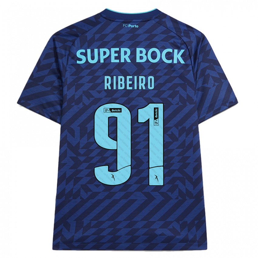 Herren Gonçalo Ribeiro #91 Marineblau Ausweichtrikot Trikot 2024/25 T-Shirt Schweiz