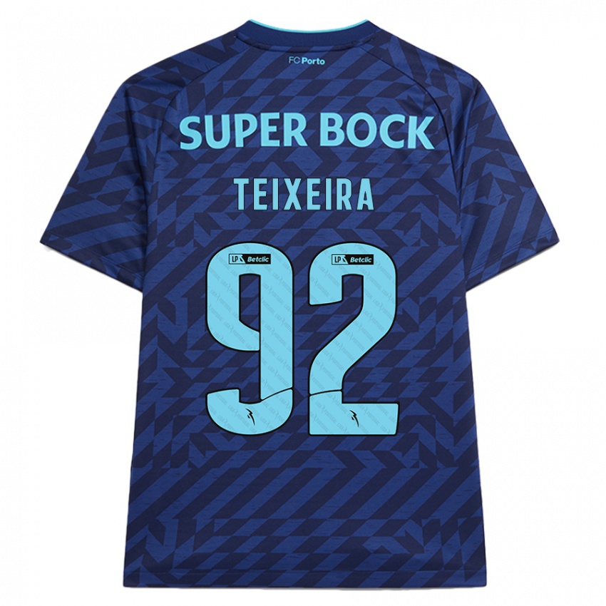 Herren João Teixeira #92 Marineblau Ausweichtrikot Trikot 2024/25 T-Shirt Schweiz